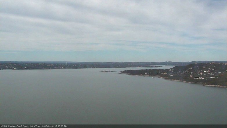 Lake Travis webcam, December 31, 2018 11:40 AM CT