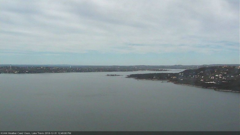 Lake Travis webcam, December 31, 2018 11:50 AM CT