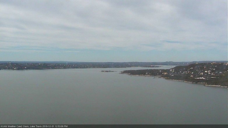 Lake Travis webcam, December 31, 2018 11:55 AM CT