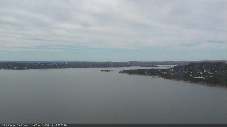 Lake Travis webcam, December 31, 2018 12:00 PM CT