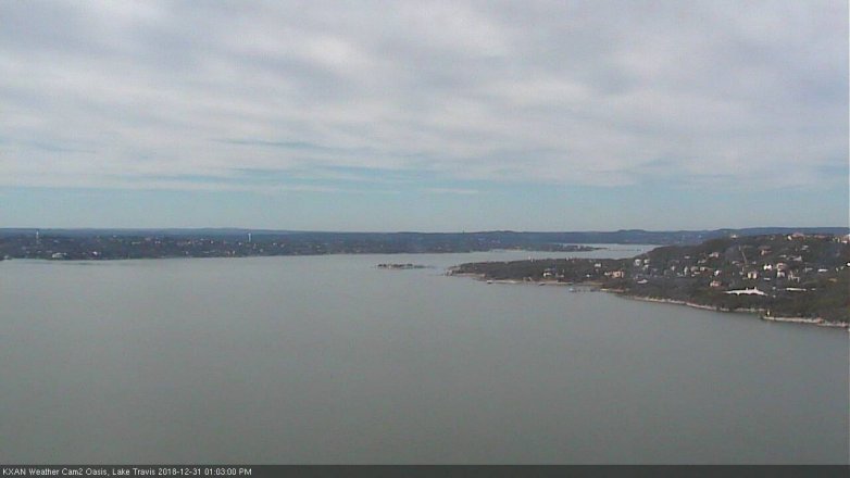 Lake Travis webcam, December 31, 2018 12:05 PM CT