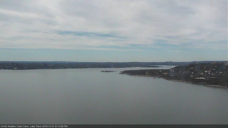 Lake Travis webcam, December 31, 2018 12:15 PM CT