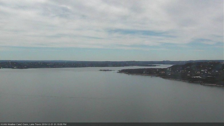 Lake Travis webcam, December 31, 2018 12:20 PM CT