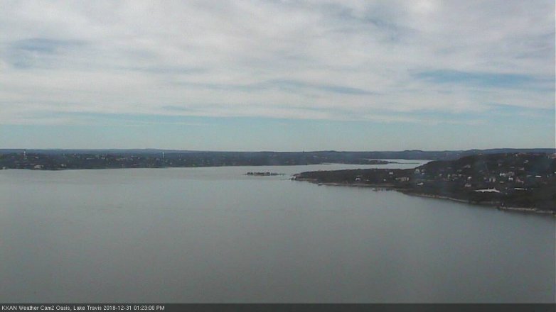 Lake Travis webcam, December 31, 2018 12:25 PM CT