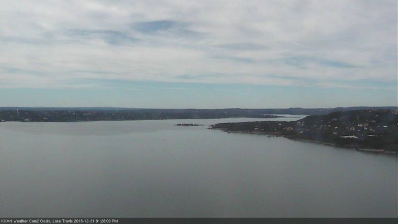 Lake Travis webcam, December 31, 2018 12:30 PM CT