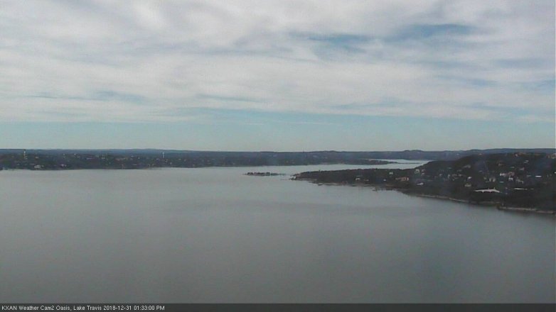 Lake Travis webcam, December 31, 2018 12:35 PM CT