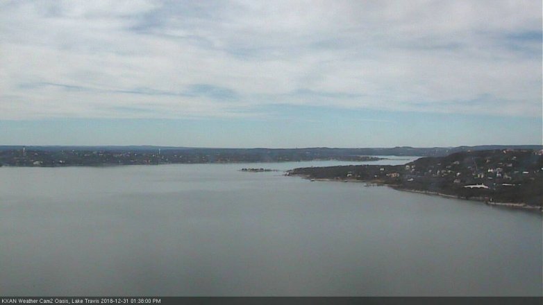 Lake Travis webcam, December 31, 2018 12:40 PM CT