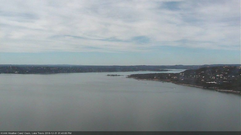 Lake Travis webcam, December 31, 2018 12:45 PM CT