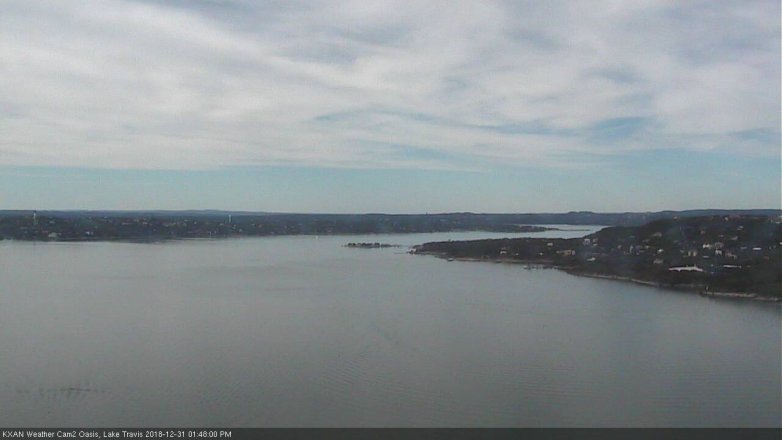 Lake Travis webcam, December 31, 2018 12:50 PM CT