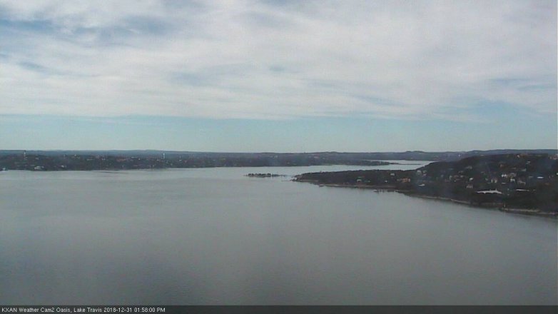 Lake Travis webcam, December 31, 2018 1:00 PM CT