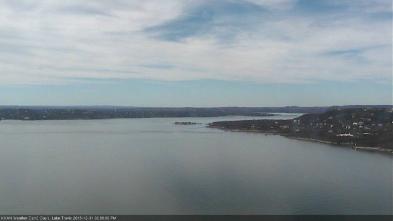 Lake Travis webcam, December 31, 2018 1:10 PM CT