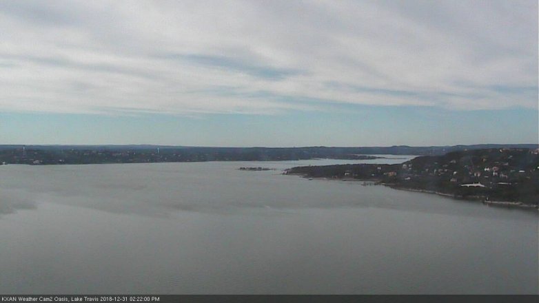 Lake Travis webcam, December 31, 2018 1:25 PM CT