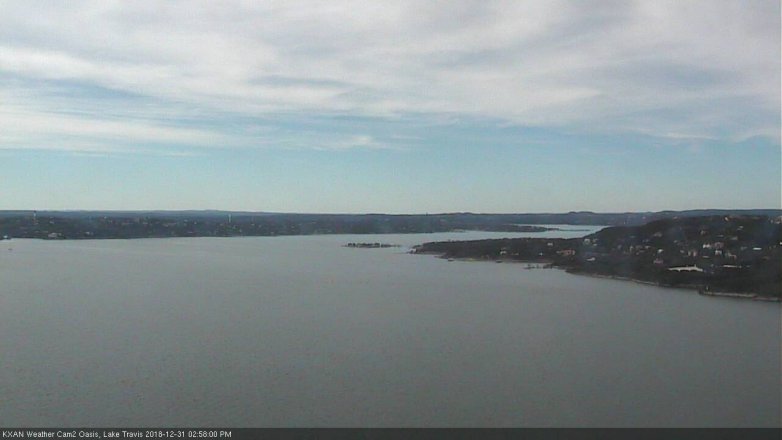 Lake Travis webcam, December 31, 2018 2:00 PM CT