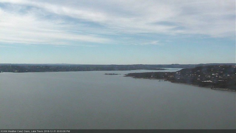 Lake Travis webcam, December 31, 2018 2:05 PM CT