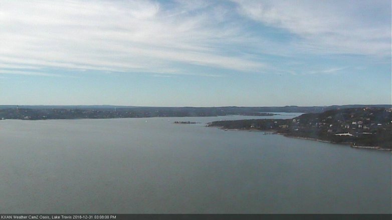 Lake Travis webcam, December 31, 2018 2:10 PM CT