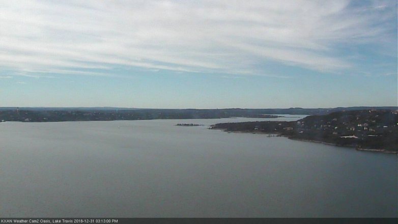 Lake Travis webcam, December 31, 2018 2:15 PM CT
