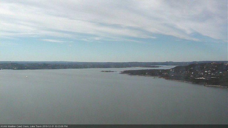 Lake Travis webcam, December 31, 2018 2:25 PM CT
