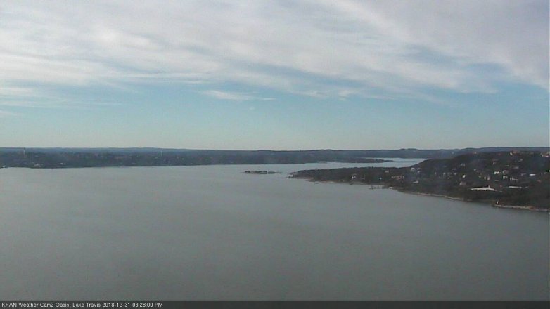 Lake Travis webcam, December 31, 2018 2:30 PM CT