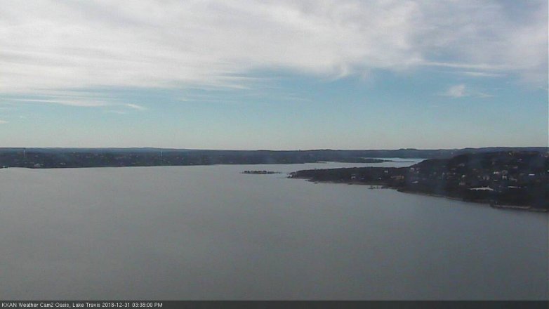 Lake Travis webcam, December 31, 2018 2:40 PM CT