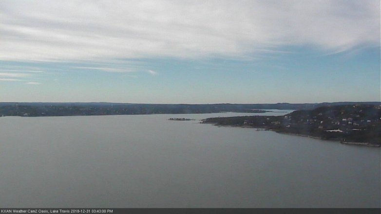 Lake Travis webcam, December 31, 2018 2:45 PM CT