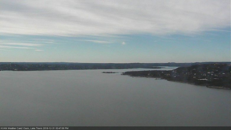 Lake Travis webcam, December 31, 2018 2:50 PM CT