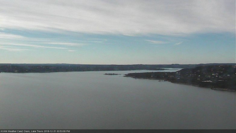 Lake Travis webcam, December 31, 2018 2:55 PM CT