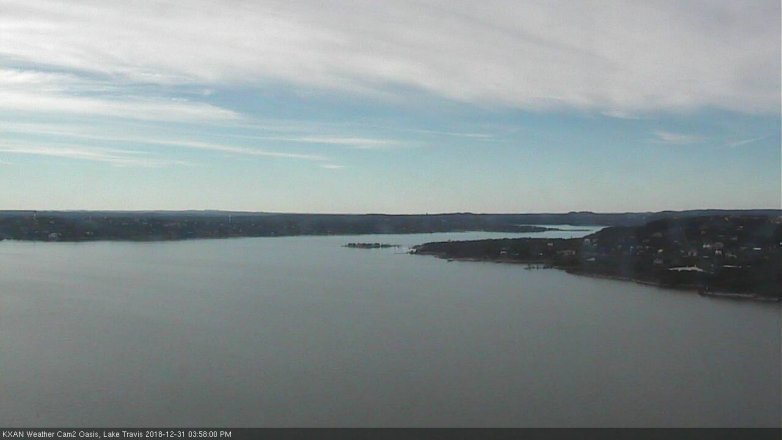 Lake Travis webcam, December 31, 2018 3:00 PM CT