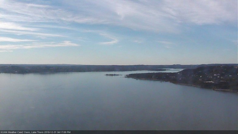 Lake Travis webcam, December 31, 2018 3:20 PM CT