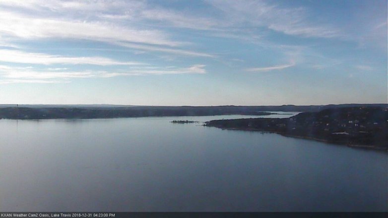 Lake Travis webcam, December 31, 2018 3:25 PM CT