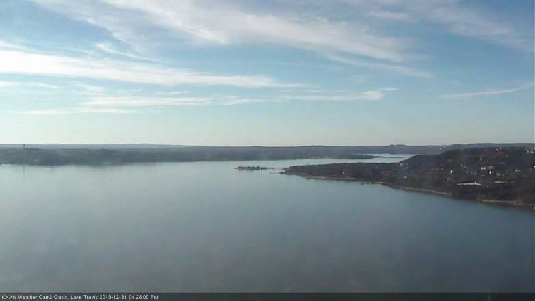 Lake Travis webcam, December 31, 2018 3:30 PM CT
