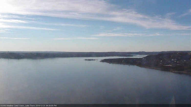 Lake Travis webcam, December 31, 2018 3:40 PM CT