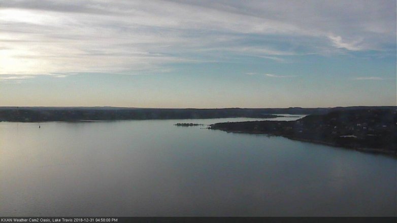 Lake Travis webcam, December 31, 2018 4:00 PM CT