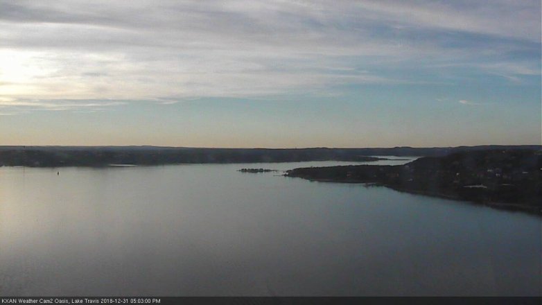 Lake Travis webcam, December 31, 2018 4:05 PM CT