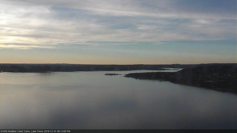 Lake Travis webcam, December 31, 2018 4:15 PM CT