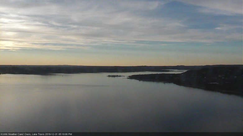 Lake Travis webcam, December 31, 2018 4:20 PM CT