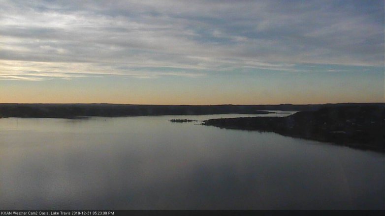 Lake Travis webcam, December 31, 2018 4:25 PM CT