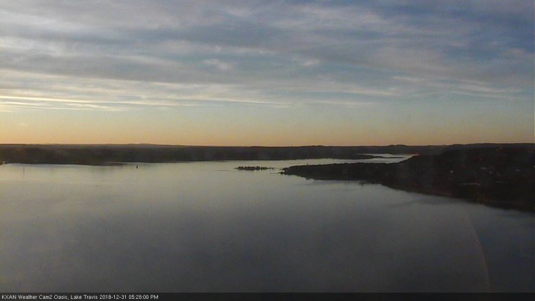 Lake Travis webcam, December 31, 2018 4:30 PM CT
