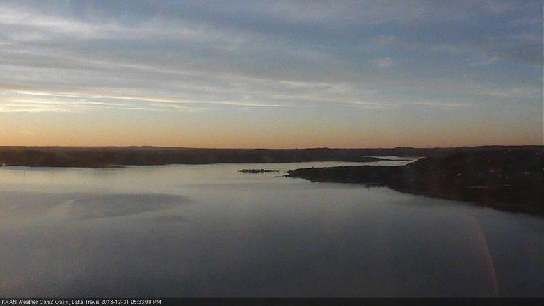Lake Travis webcam, December 31, 2018 4:35 PM CT