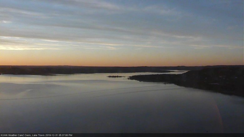 Lake Travis webcam, December 31, 2018 4:40 PM CT