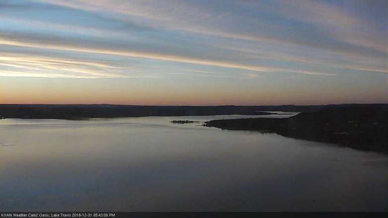 Lake Travis webcam, December 31, 2018 4:45 PM CT