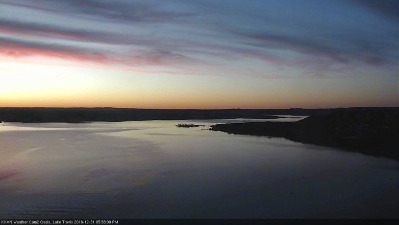 Lake Travis webcam, December 31, 2018 5:00 PM CT