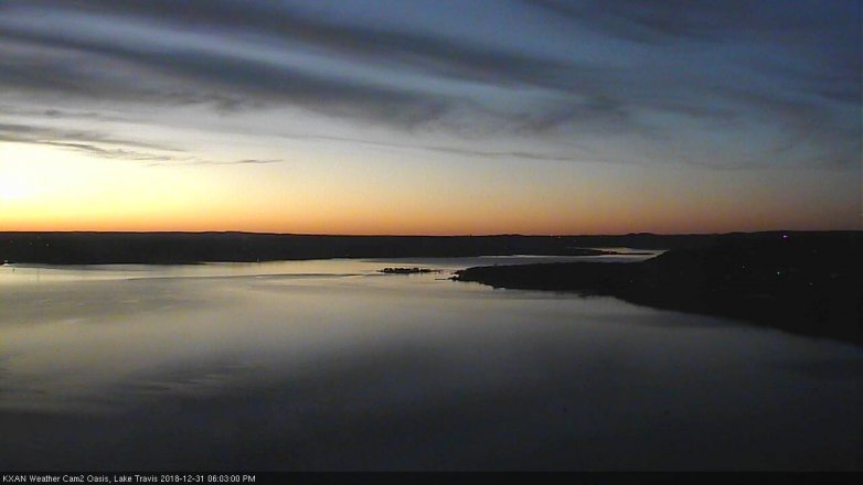 Lake Travis webcam, December 31, 2018 5:05 PM CT