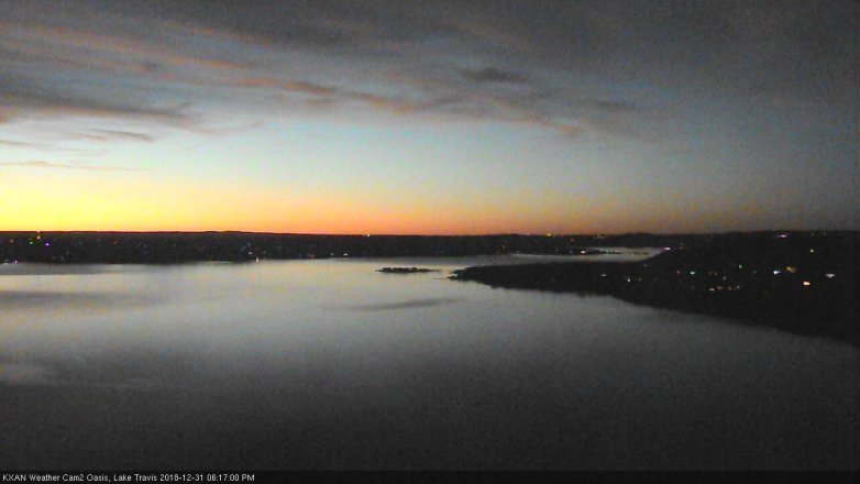 Lake Travis webcam, December 31, 2018 5:20 PM CT
