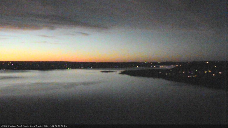 Lake Travis webcam, December 31, 2018 5:25 PM CT