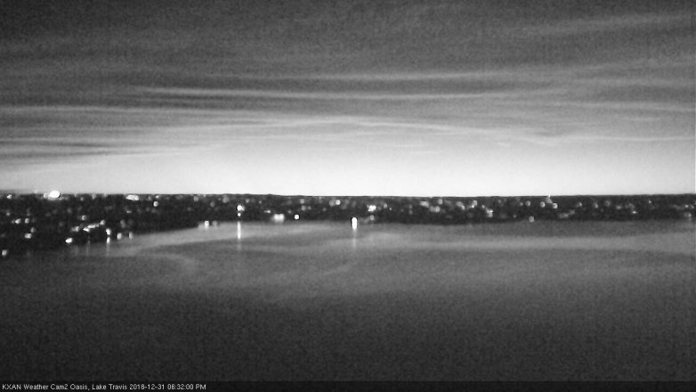 Lake Travis webcam, December 31, 2018 5:35 PM CT