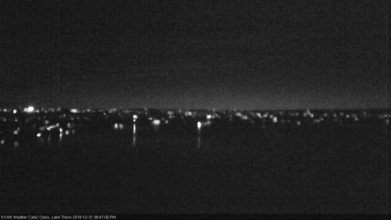 Lake Travis webcam, December 31, 2018 5:50 PM CT