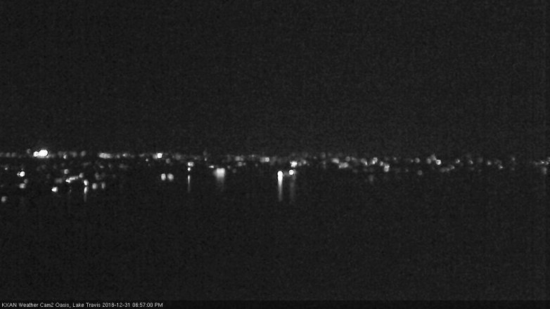Lake Travis webcam, December 31, 2018 6:00 PM CT