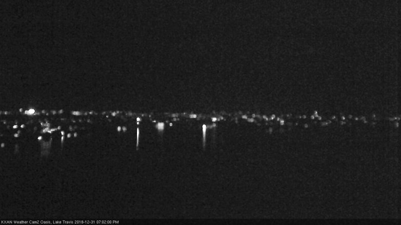 Lake Travis webcam, December 31, 2018 6:05 PM CT