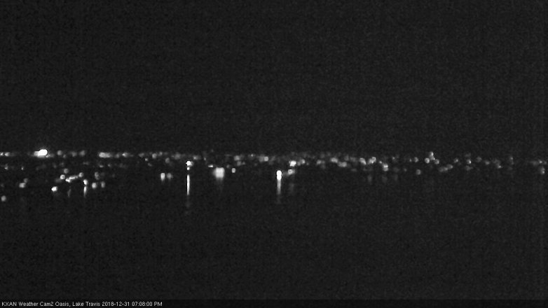 Lake Travis webcam, December 31, 2018 6:10 PM CT