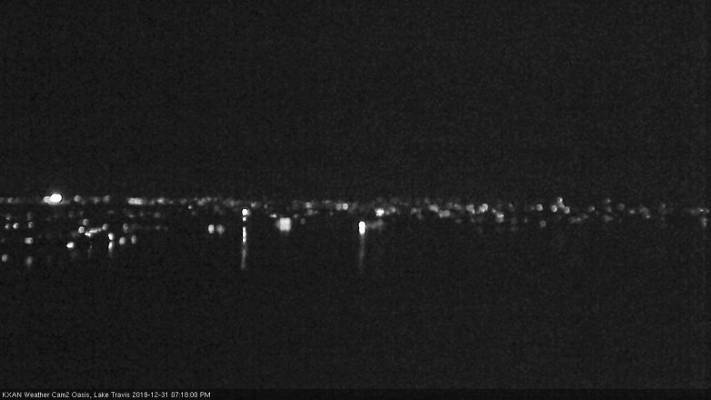 Lake Travis webcam, December 31, 2018 6:20 PM CT